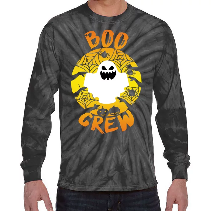 Boo Crew Cute Halloween Ghost Tie-Dye Long Sleeve Shirt