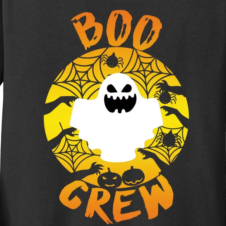 Boo Crew Cute Halloween Ghost Kids Long Sleeve Shirt