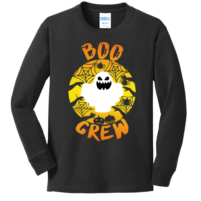 Boo Crew Cute Halloween Ghost Kids Long Sleeve Shirt