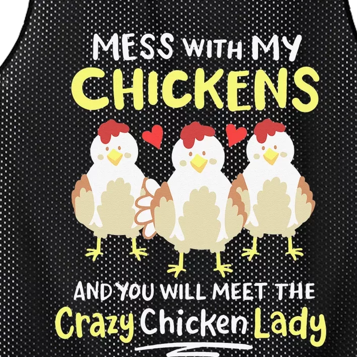 Backyard Crazy Chicken Lady Wo Farmer Mesh Reversible Basketball Jersey Tank