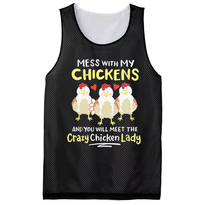 Backyard Crazy Chicken Lady Wo Farmer Mesh Reversible Basketball Jersey Tank