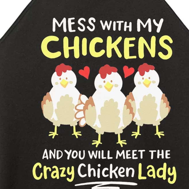 Backyard Crazy Chicken Lady Wo Farmer Women’s Perfect Tri Rocker Tank