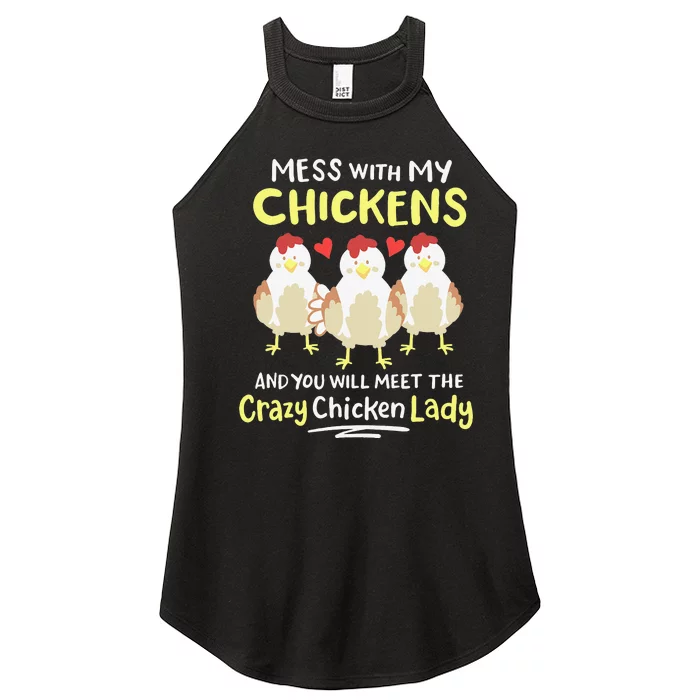 Backyard Crazy Chicken Lady Wo Farmer Women’s Perfect Tri Rocker Tank