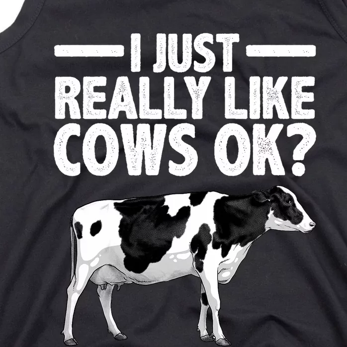 Best Cow Design Cattle Farming Dairy Cow Lover Tank Top