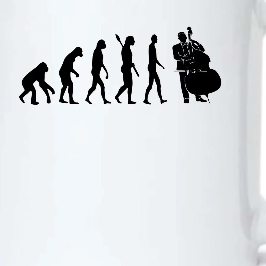 Bass Clef Double Bass Player Bass Guitarist Evolution Black Color Changing Mug