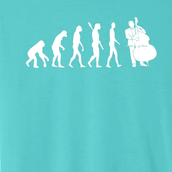 Bass Clef Double Bass Player Bass Guitarist Evolution ChromaSoft Performance T-Shirt