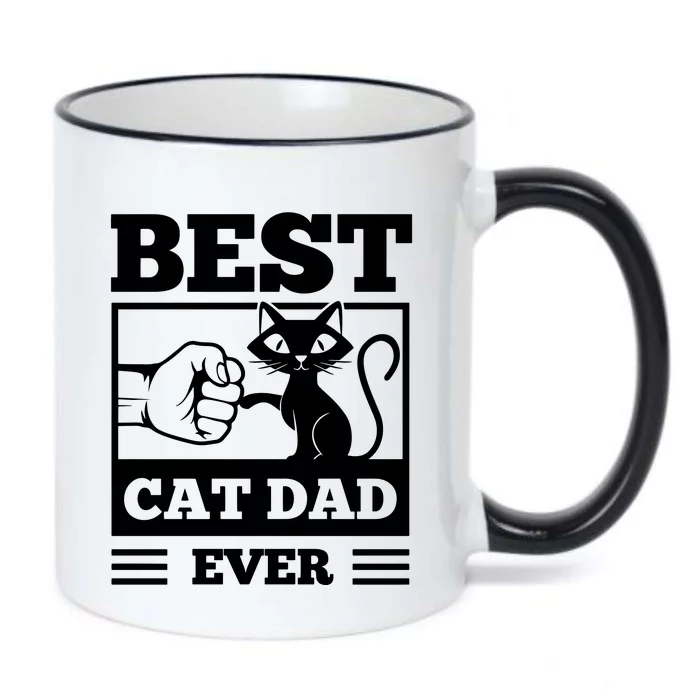 Best Cat Dad Black Color Changing Mug