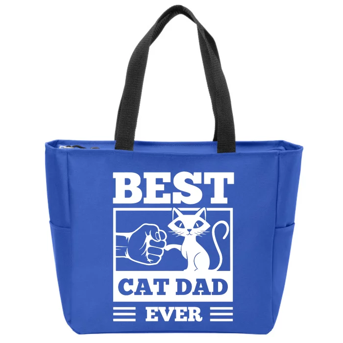 Best Cat Dad Zip Tote Bag