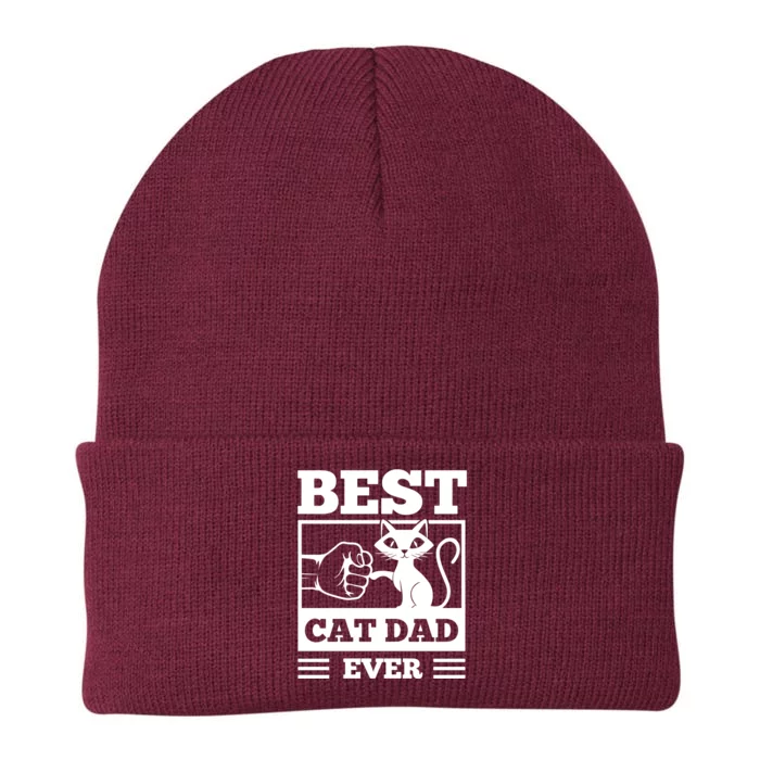 Best Cat Dad Knit Cap Winter Beanie