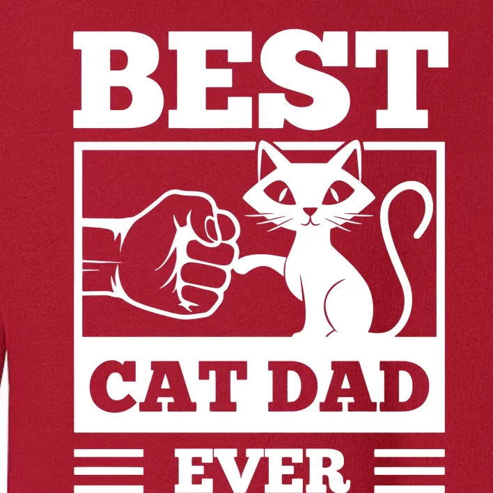 Best Cat Dad Toddler Sweatshirt