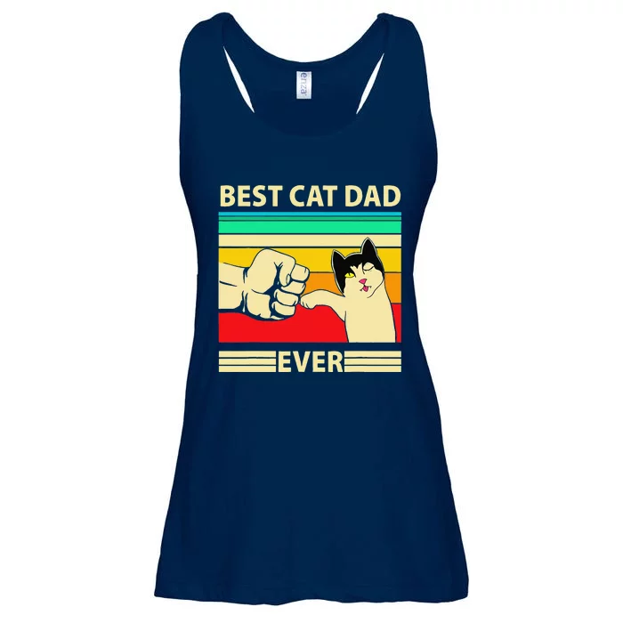 Best Cat Dad Ever Funny Cat Daddy Father Day Gift Ladies Essential Flowy Tank