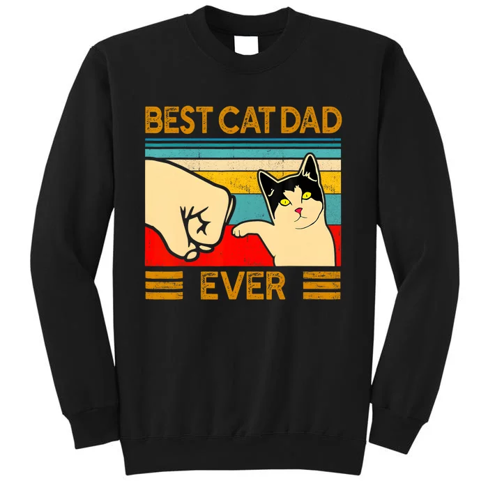 Best Cat Dad Ever FatherS Day Gift Cat Daddy Tall Sweatshirt