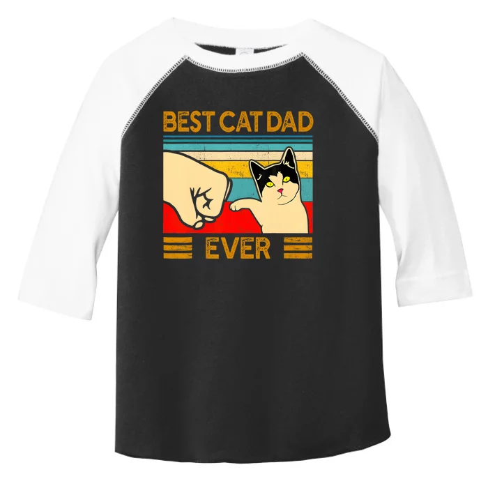 Best Cat Dad Ever FatherS Day Gift Cat Daddy Toddler Fine Jersey T-Shirt