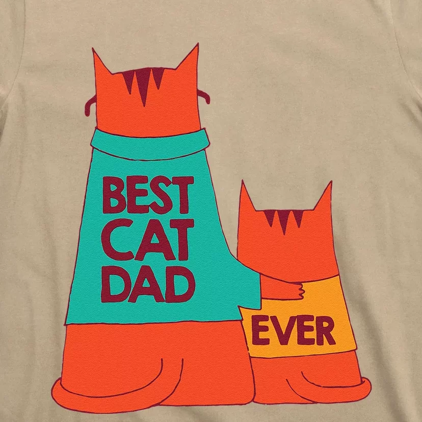 Best Cat Dad Ever Kitty Cat Meow Pet Animal Father Day T-Shirt