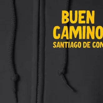 Buen Camino De Santiago De Compostela Full Zip Hoodie