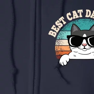 Best Cat Dad Ever Cat Lover Cat Owner Full Zip Hoodie