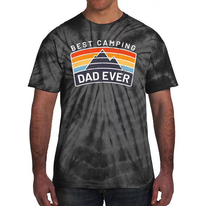 Best Camping Dad Ever Fathers Who Camp Tie-Dye T-Shirt