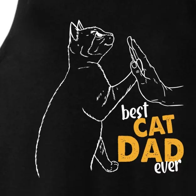 Best Cat Dad Ever Cat Daddy Father Cat Lovers Cat Dad Cute Gift Ladies Tri-Blend Wicking Tank