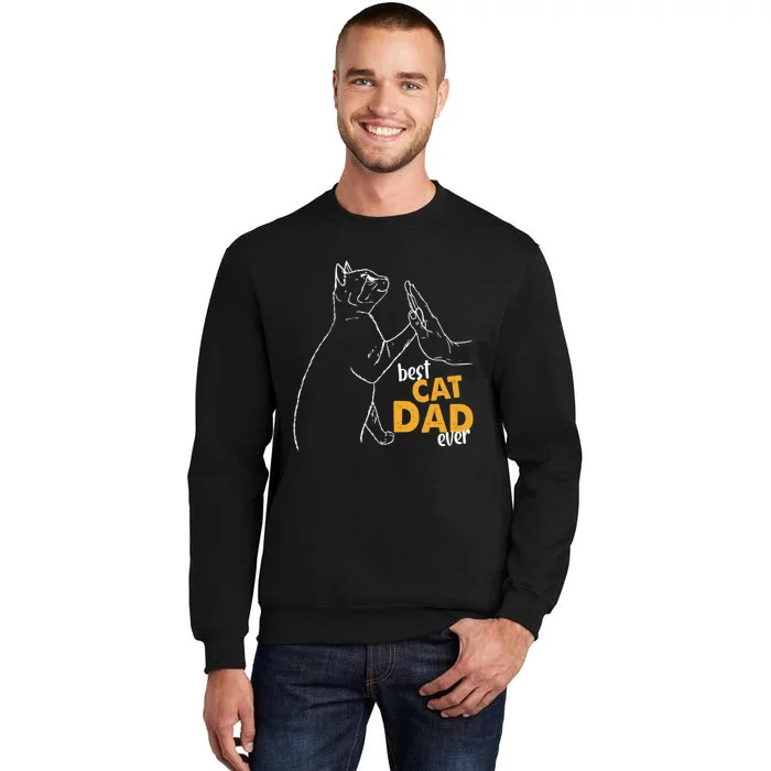 Best Cat Dad Ever Cat Daddy Father Cat Lovers Cat Dad Cute Gift Tall Sweatshirt