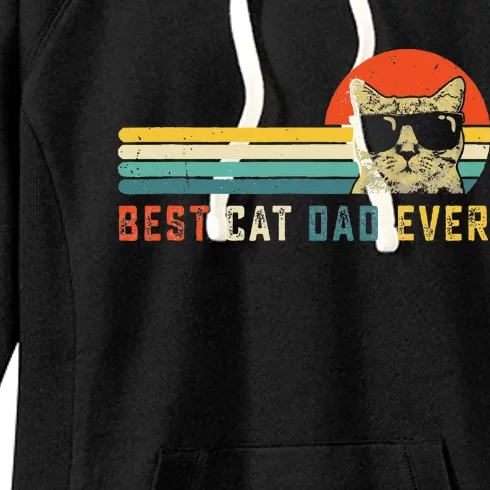 Best Cat Dad Ever FatherS Day Gift Cat Daddy Women's Fleece Hoodie