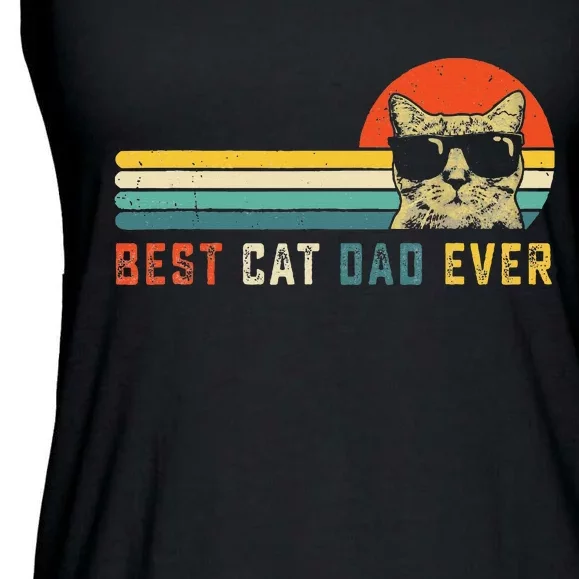 Best Cat Dad Ever FatherS Day Gift Cat Daddy Ladies Essential Flowy Tank