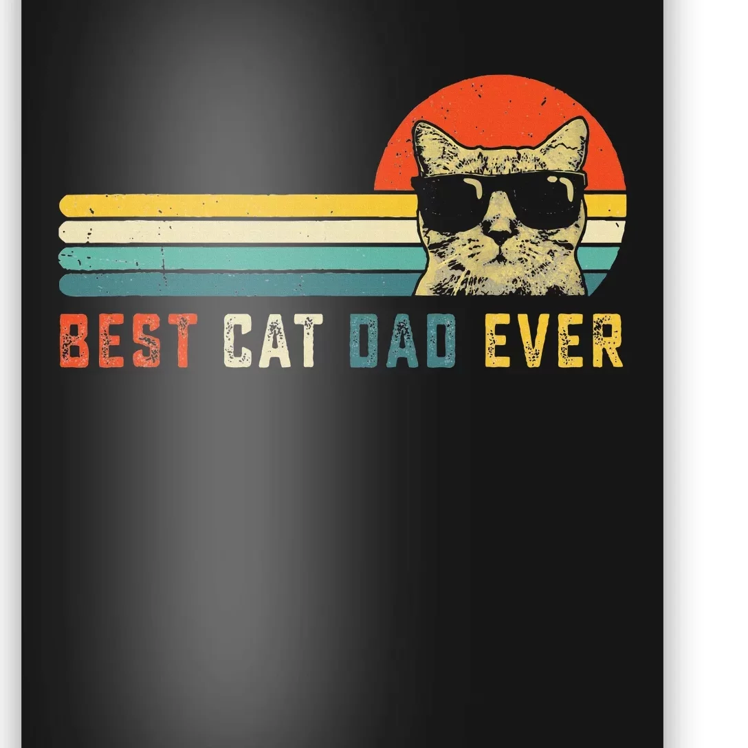 Best Cat Dad Ever FatherS Day Gift Cat Daddy Poster