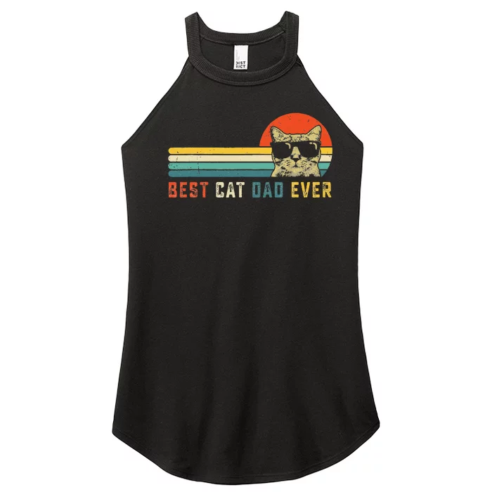 Best Cat Dad Ever FatherS Day Gift Cat Daddy Women’s Perfect Tri Rocker Tank