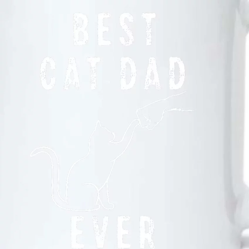 Best Cat Dad Ever Cat Daddy Paw Fist Bump Meow Cat Black Color Changing Mug