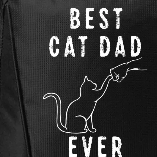 Best Cat Dad Ever Cat Daddy Paw Fist Bump Meow Cat City Backpack