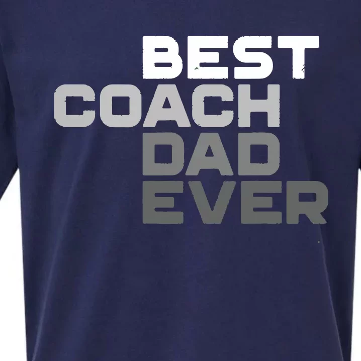 Best Coach Dad Ever Coach Sueded Cloud Jersey T-Shirt