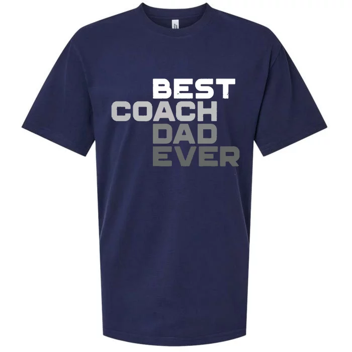 Best Coach Dad Ever Coach Sueded Cloud Jersey T-Shirt