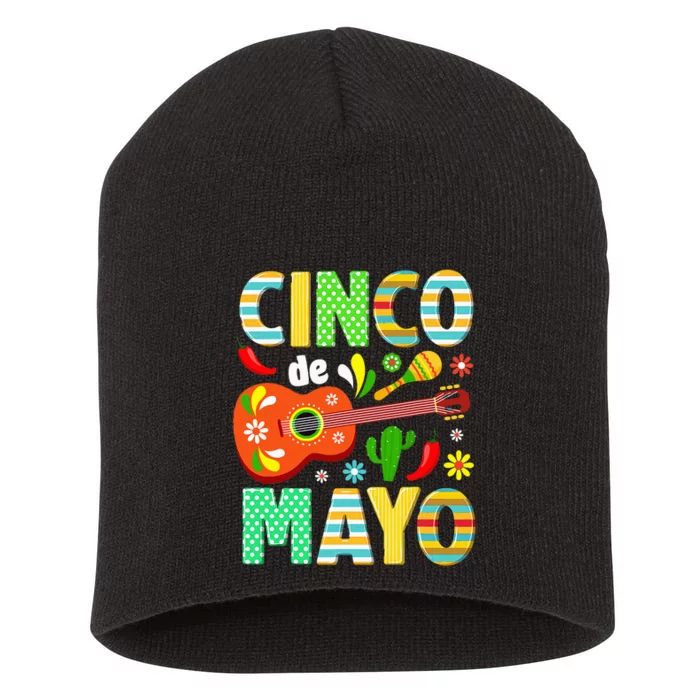 Boy Cinco De Mayo Mexican Fiesta Short Acrylic Beanie