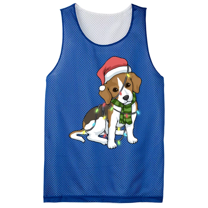 Beagle Christmas Decoration Gift Mesh Reversible Basketball Jersey Tank