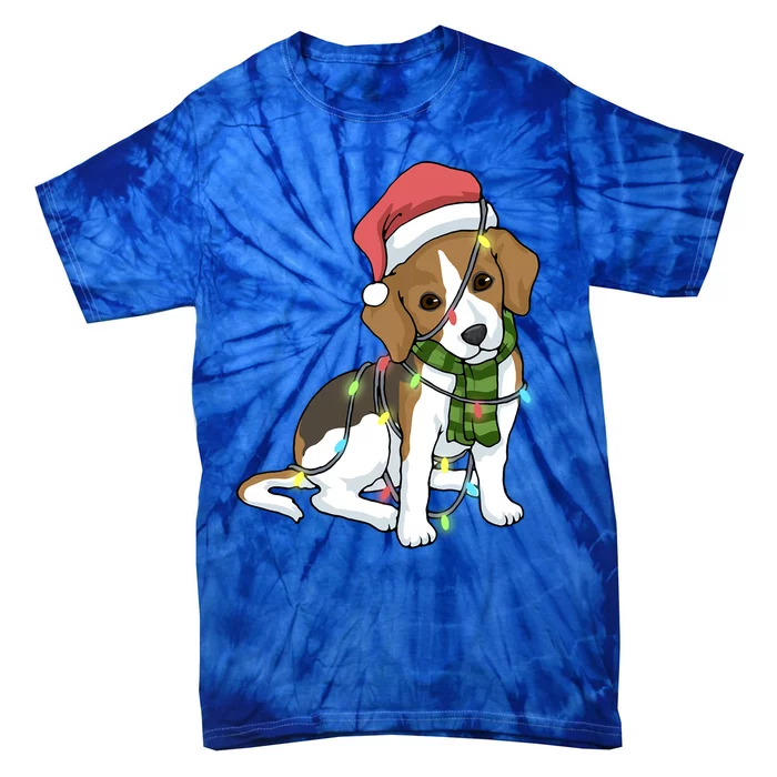 Beagle Christmas Decoration Gift Tie-Dye T-Shirt