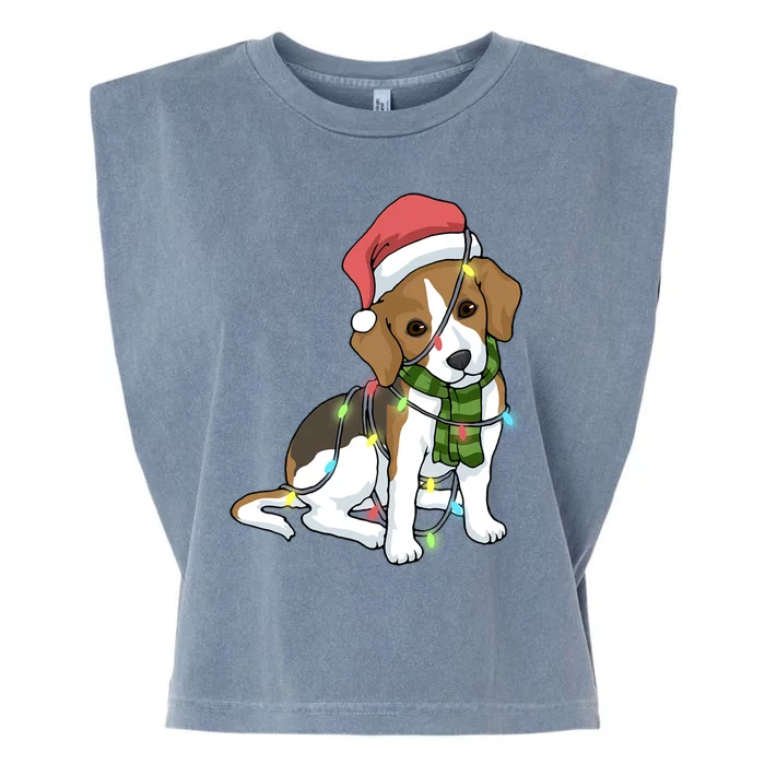 Beagle Christmas Decoration Gift Garment-Dyed Women's Muscle Tee