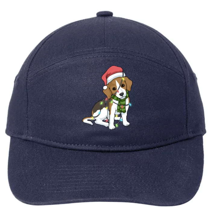 Beagle Christmas Decoration Gift 7-Panel Snapback Hat