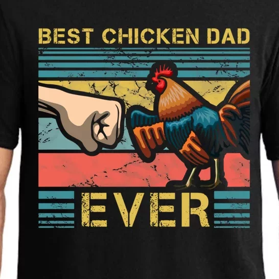 Best Chicken Dad Ever Farming Rooster Hen Poultry Business Gift Pajama Set