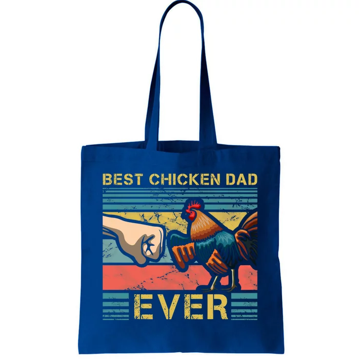 Best Chicken Dad Ever Farming Rooster Hen Poultry Business Gift Tote Bag