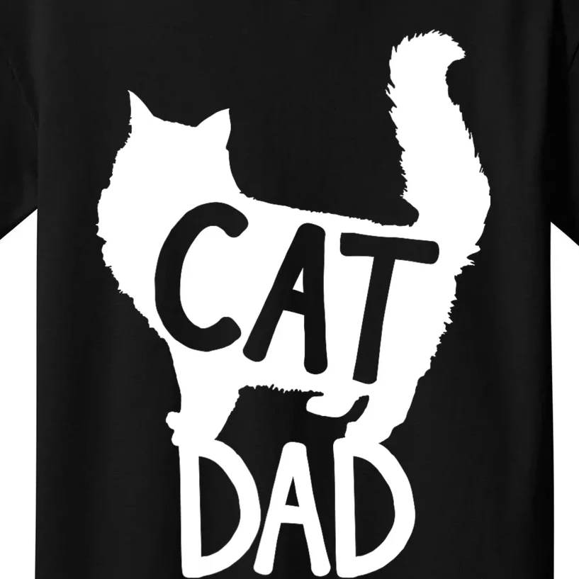 Best Cat Dad Fathers Day Kitty Daddy Papa Christmas Kat Kids T-Shirt