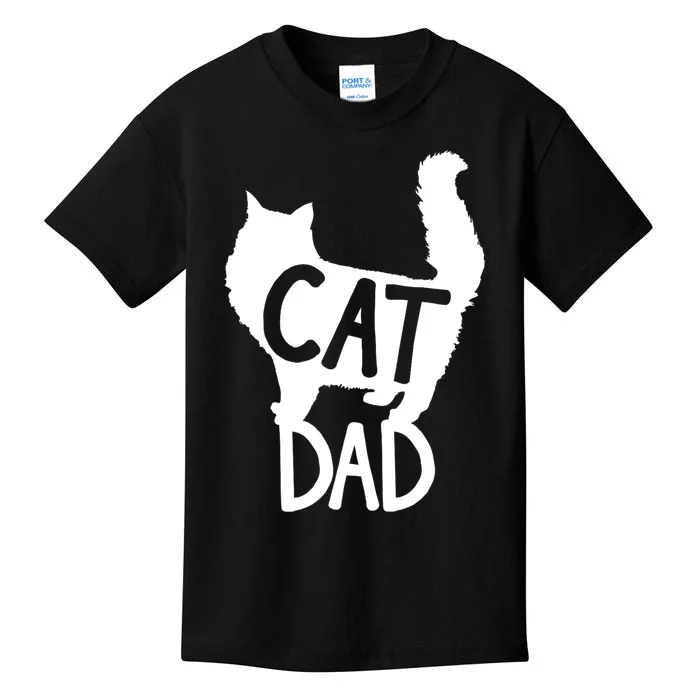 Best Cat Dad Fathers Day Kitty Daddy Papa Christmas Kat Kids T-Shirt