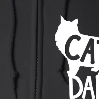 Best Cat Dad Fathers Day Kitty Daddy Papa Christmas Kat Full Zip Hoodie