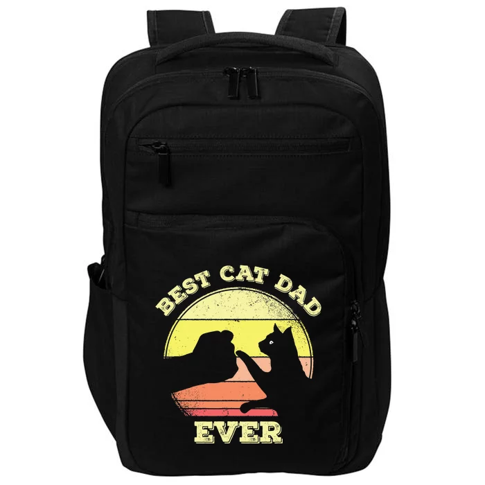 Best Cat Dad Ever Cute Cat Lover Impact Tech Backpack