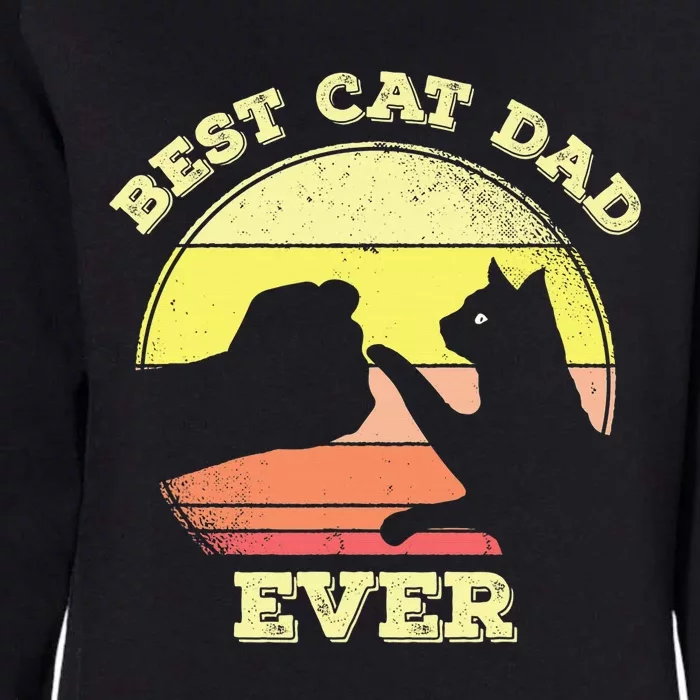 Best Cat Dad Ever Cute Cat Lover Womens California Wash Sweatshirt