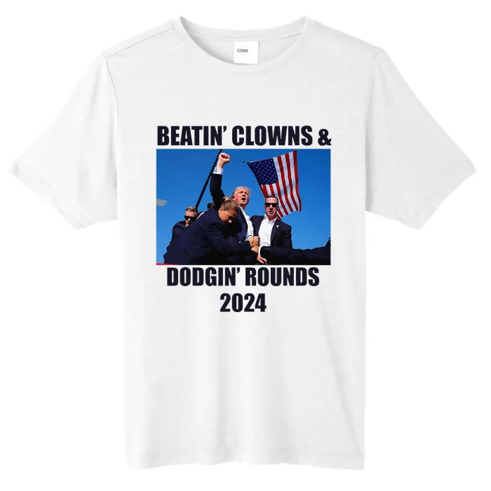 Beatin Clowns & Dodgin Rounds Donald Trump 2024 Fighting ChromaSoft Performance T-Shirt