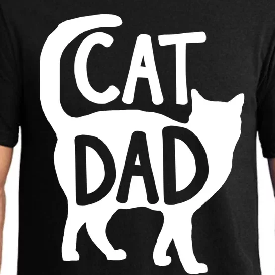 Best Cat Dad Fathers Day Kitty Daddy Papa Christmas Pajama Set