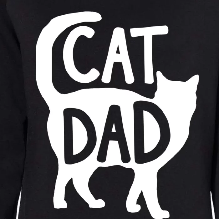 Best Cat Dad Fathers Day Kitty Daddy Papa Christmas Womens California Wash Sweatshirt