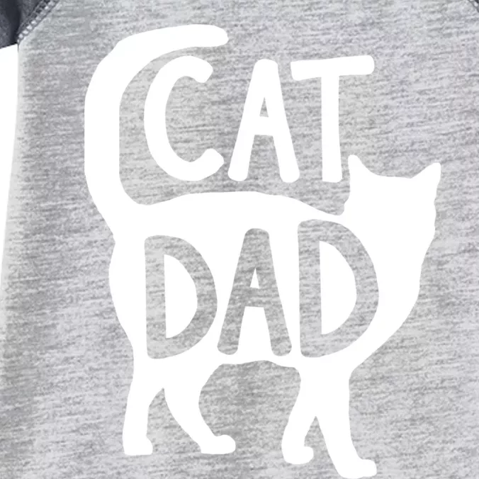 Best Cat Dad Fathers Day Kitty Daddy Papa Christmas Infant Baby Jersey Bodysuit