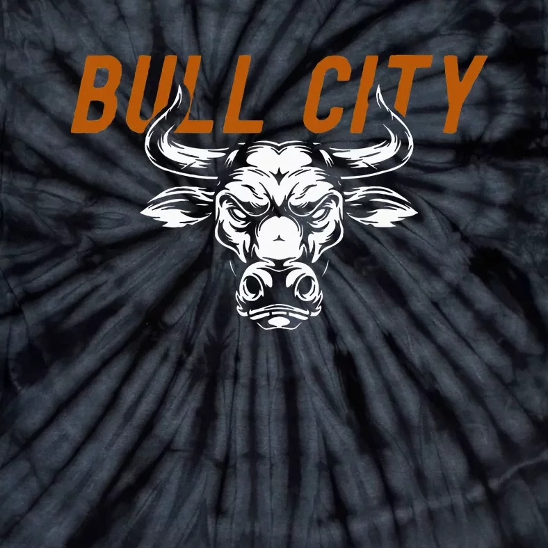 Bull City Durham Nc 919 North Carolina Bull Head Tie-Dye T-Shirt