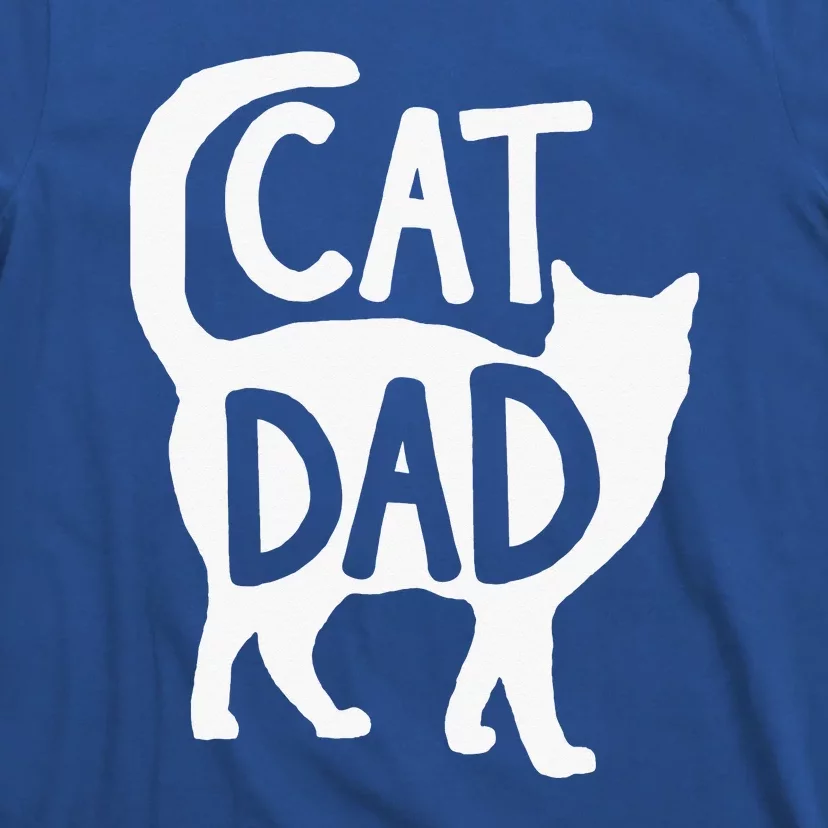 Best Cat Dad Fathers Day Kitty Papa Christmas T-Shirt