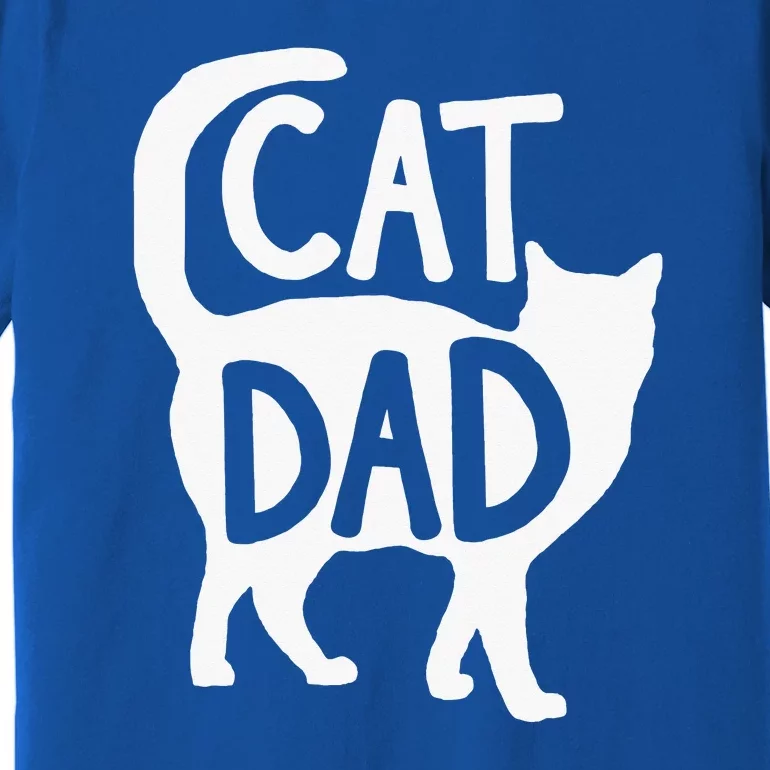 Best Cat Dad Fathers Day Kitty Papa Christmas Premium T-Shirt